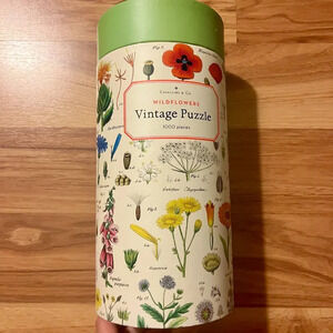 NEW Cavallini Papers & Co Vintage 1000 piece Puzzle Wildflowers
